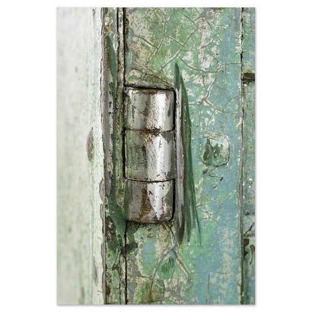 Turquoise Indian Safe in Patinated Metal For Sale - Image 8 of 12