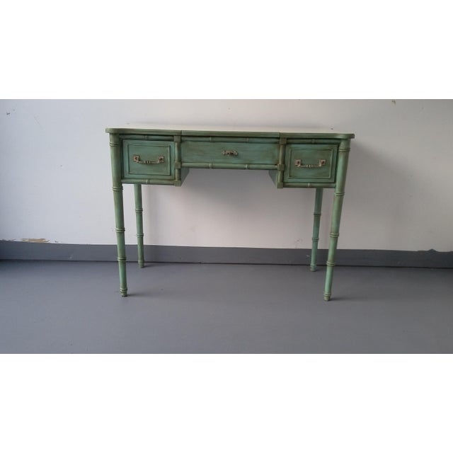 Vintage Henry Link Faux Bamboo Vanity Chairish