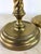 1990s Elegant Large Handcrafted Solid Brass Candlesticks by Maitland Smith For Sale - Image 5 of 7