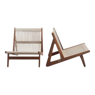 Gubi Mr01 Initial Outdoor Lounge Chair From Dwr, 2 Pieces, Attributed For Sale
