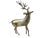 Brass XL Deer Christmas Figurine For Sale - Image 9 of 13