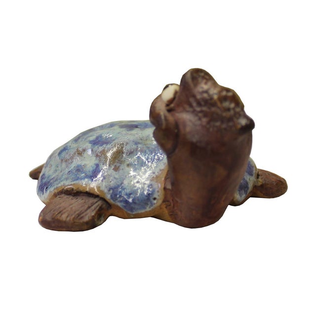 Modern Ceramic Turtle Figure | Chairish