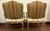 The House of Scalamandre Pair Vintage French Fauteuils Upholstered in Scalamandre Fabric With Nailhead Trim For Sale - Image 4 of 5