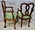 Antique Early 20th Century French Louis XV Walnut Dining Chairs With Green Fabric Seats - Set of 6 For Sale - Image 4 of 4