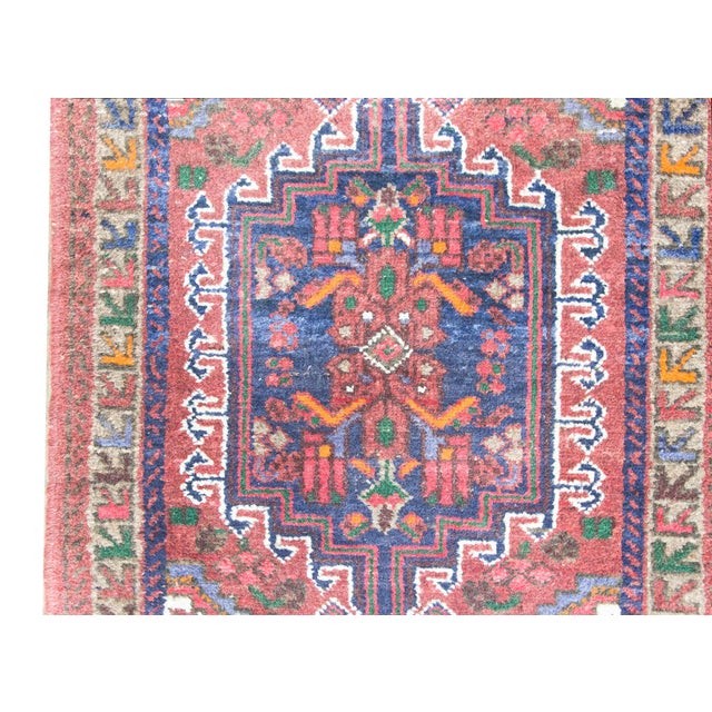 Pink Early 20th Century Persian Mazlaghan Rug For Sale - Image 8 of 15