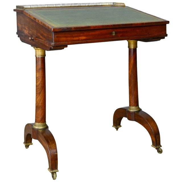1820s Regency Style Mahogany Writing Table For Sale - Image 13 of 13