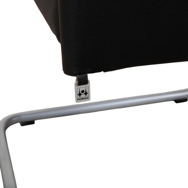 D2 Chairs in Black Leather from Hülsta, Set of 6 For Sale - Image 10 of 18