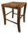 Vintage Mid Century French Rush "Paille" Stool For Sale