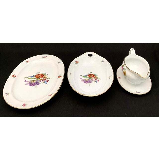 1980s Exceptional Set of Furstenberg “Ancestral Dresden” China - 71 Pieces For Sale - Image 11 of 16