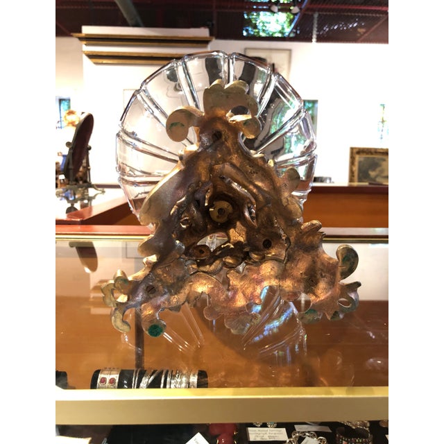 19th Century Gilt Bronze & Crystal Fox Hunting Scene Centerpiece or Epergne For Sale - Image 10 of 13