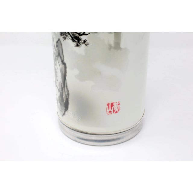 Goliath 15" Tall Vintage Aluminum Chinese Thermos For Sale - Image 4 of 13