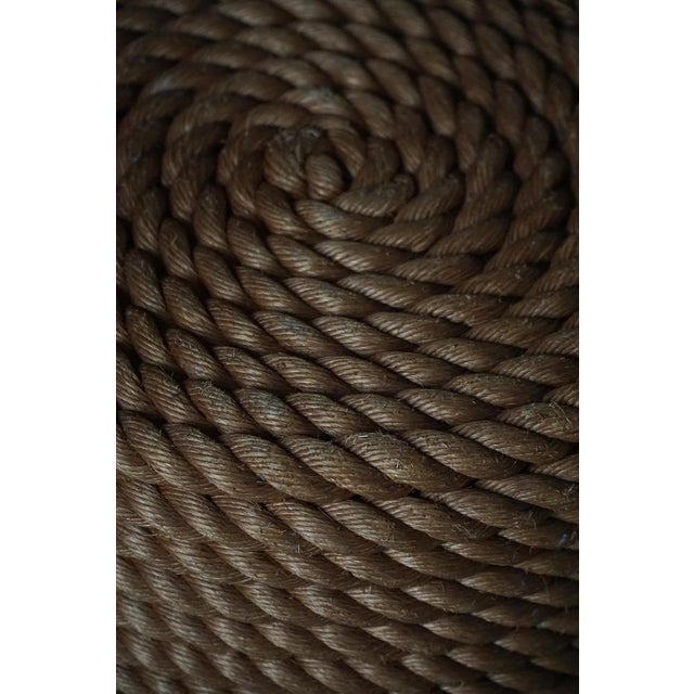 Late 20th Century Modern French Rope Ottoman, 1980s For Sale - Image 9 of 15