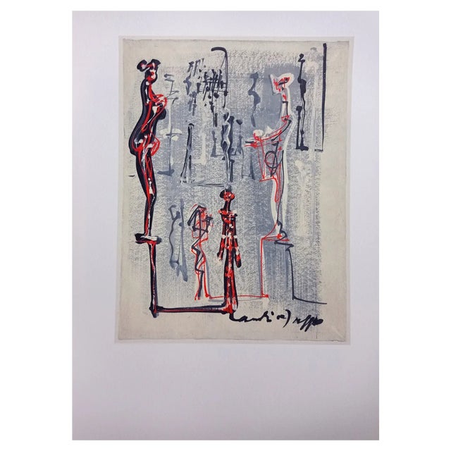 André Masson, At the Museum, Lithograph, 1981 For Sale