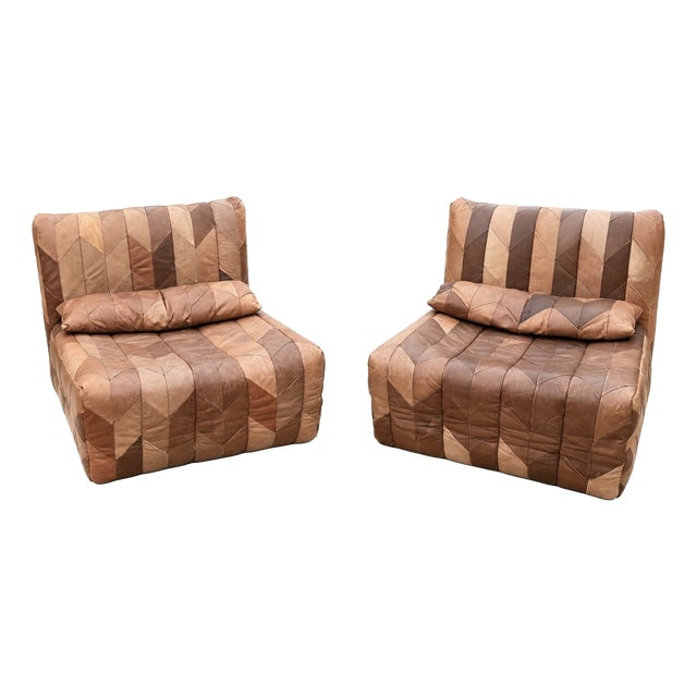 Modular Patchwork Armchair Set from de Sede, 1970s, Set of 2 For Sale