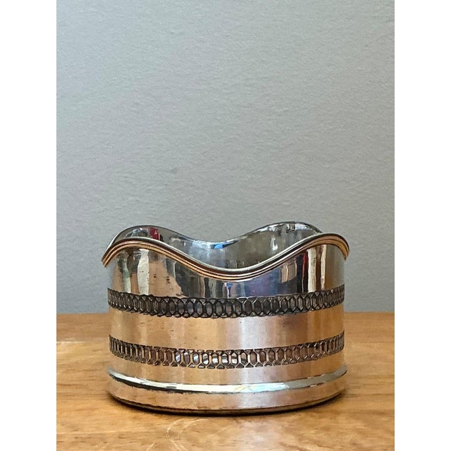 Vintage Silverplate Wine Coaster For Sale - Image 12 of 15