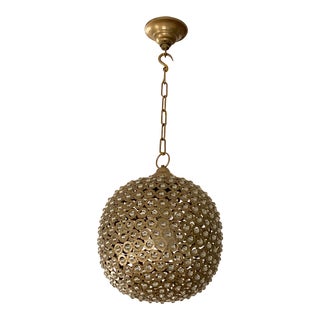 Serena and Lily Brass and Crystal Marmont Pendant Light For Sale