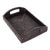Artifacts Rattan Rectangular Vanity Tray with High Handles For Sale