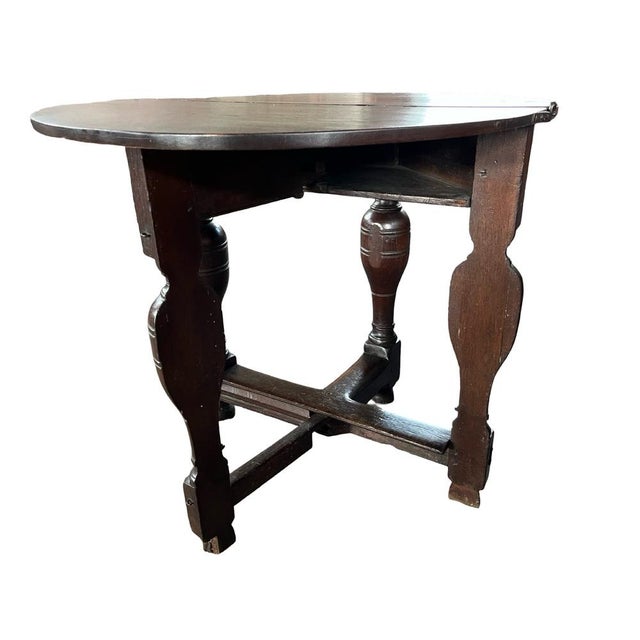 Baroque 18th Century Dutch Drop-Leaf Table For Sale - Image 3 of 14