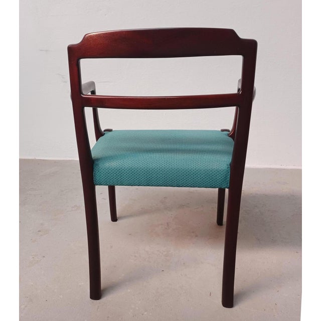 Set of Danish Mahogany Armchairs by Ole Wanscher for A.J. Iversen, Customizable Reupholstery, 1960s For Sale - Image 9 of 14