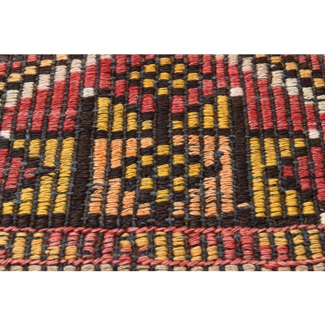 Vintage Turkish Oushak Handmade Wool Cotton Red Area Rug For Sale - Image 11 of 12