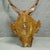 Brown Large Naturalistic Black Forest Carved Stag Head, Ca. 1920s For Sale - Image 8 of 11