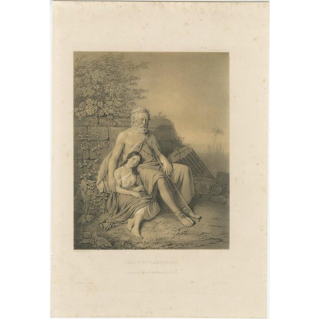 After Pehr Wickenberg, Oedipus and Antigone, Lithograph, 1850 For Sale - Image 9 of 9