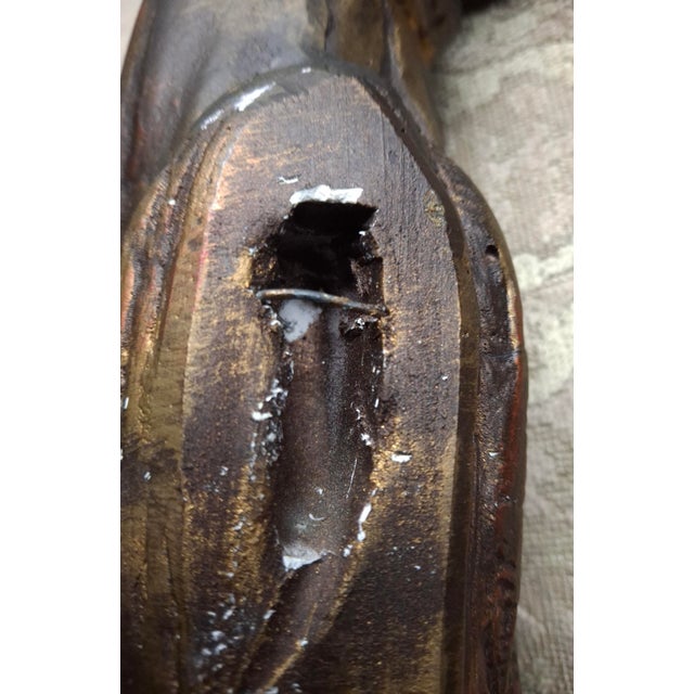 Sculpture Materials Mid 20th Century Pair Renaissance Style Plaster Figural Wall Mounts Sculptures For Sale - Image 7 of 8