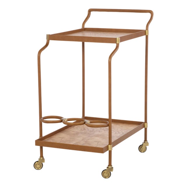 Maitland-Smith Dash Bar Cart For Sale