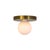 Not Yet Made - Made To Order Globe Flush Mount Brushed Brass, 3 Inch Glass Globe, by Research.Lighting, Modern, Minimal For Sale - Image 5 of 6