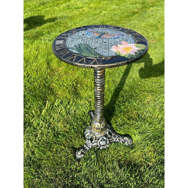 Antique Cast Iron Occasional Table For Sale - Image 5 of 7
