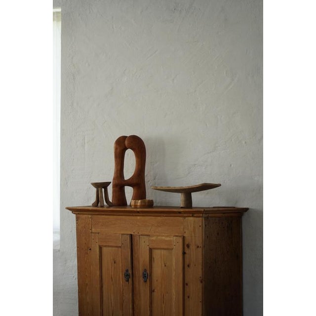 Antique Danish Wabi-Sabi Pine Cabinet with Paneled Doors, Late 18th Century For Sale - Image 13 of 18