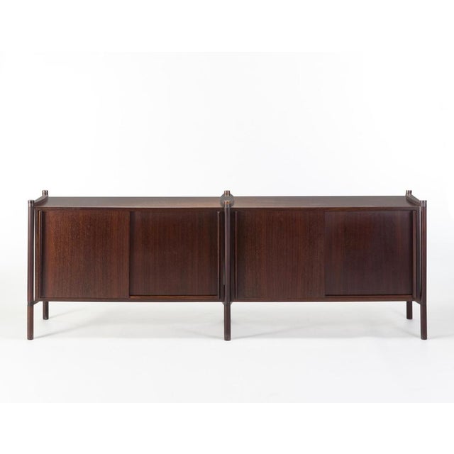 Archimede Modular Storage Unit in Wood attributed to Hirozi Fukuoh for Gavina, 1962 For Sale - Image 3 of 5