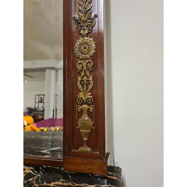 Empire Console Table with Retour Degypte Style Mirror For Sale - Image 11 of 18