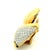 Gold Vintage Italian 18k Gold & 3 Carat Diamond Sculptural Clip-on Earrings, Pair For Sale - Image 8 of 12