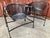 1950s Russell Woodard Rare Mid Century Modern Strap Iron Patio Set of 5, Attributed For Sale - Image 5 of 8