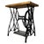 A wonderfully characterful and distinctive 20th-century industrial style side table, thoughtfully created using an...
