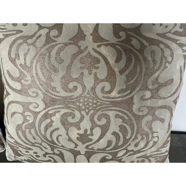 Custom Fortuny Pillows Using Vintage Fortuny Fabric, by Melissa Levinson For Sale - Image 4 of 6