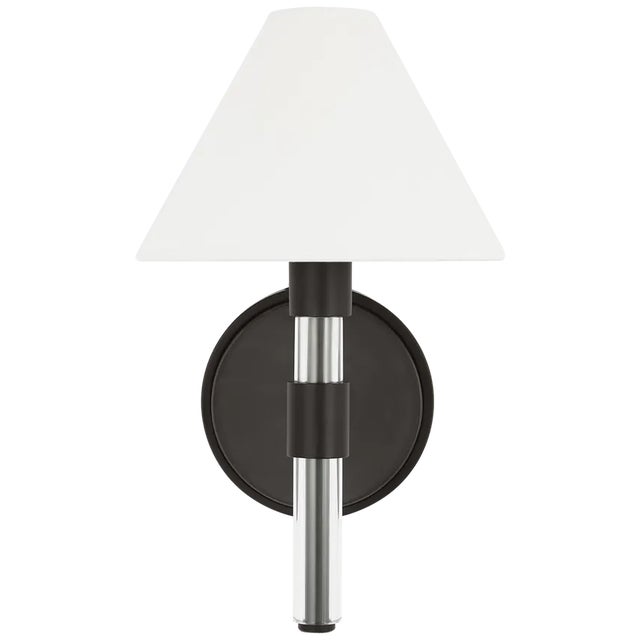 Mid-Century Modern Lauren Ralph Lauren by Visual Comfort Studio Robert Sconce in Aged Iron For Sale - Image 3 of 3