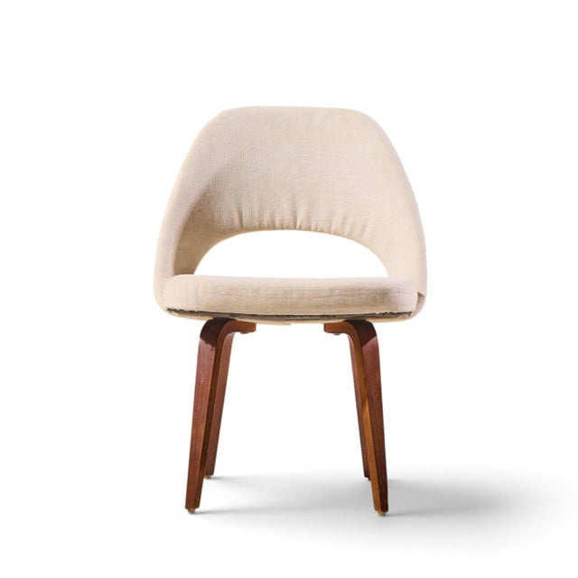 Mid 20th Century Eero Saarinen for Knoll Mid Century Bentwood Executive Dining Chairs - Set of 6 For Sale - Image 5 of 10