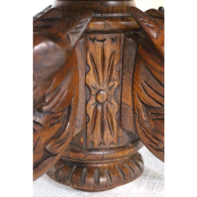 Early 19th Century Oak Coffee Table With Gargoyles For Sale - Image 4 of 17