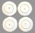 Antique German r.s. Porcelain Gold Trimmed Plates- Set of 4 For Sale In New York - Image 6 of 8