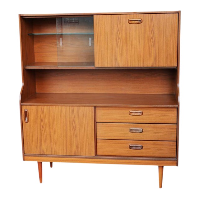 Teak MidCentury Mod Hutch Chairish