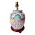 Classic 'Tobacco Leaf' Chinoiserie Lamp-Wood Pedestal Base For Sale