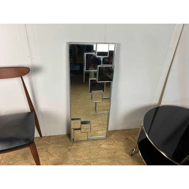 Vintage Mirror in Steel, 1970s For Sale - Image 11 of 13