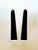 Plastic Mid Century Modern Black Lucite Obelisks, a Pair For Sale - Image 7 of 11