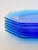 1920s 1920s Fostoria Octagonal Electric Blue Luncheon Plates Set of 6 For Sale - Image 5 of 9