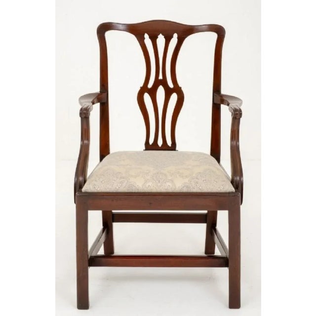 Georgian Mahogany Armchair, 1860s For Sale - Image 9 of 9