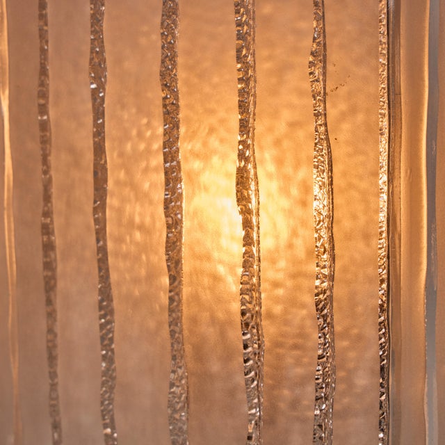 Pair of 1970s Hoffmeister Leuchten Sculptural Glass Wall Lamps For Sale - Image 12 of 18