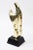 This modernist vintage brass and black wood abstract sculpture is by Alain Chervet from the 70;s. He is French. It can go...