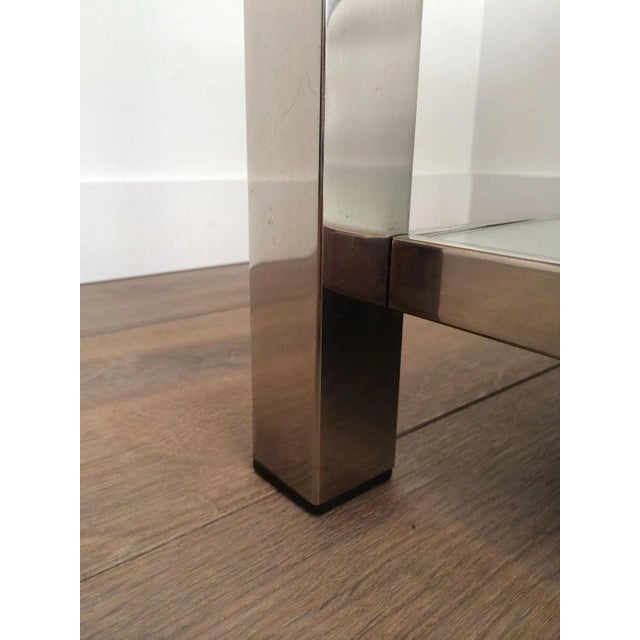 Circa 1970 French Chrome Coffee Table For Sale - Image 9 of 13